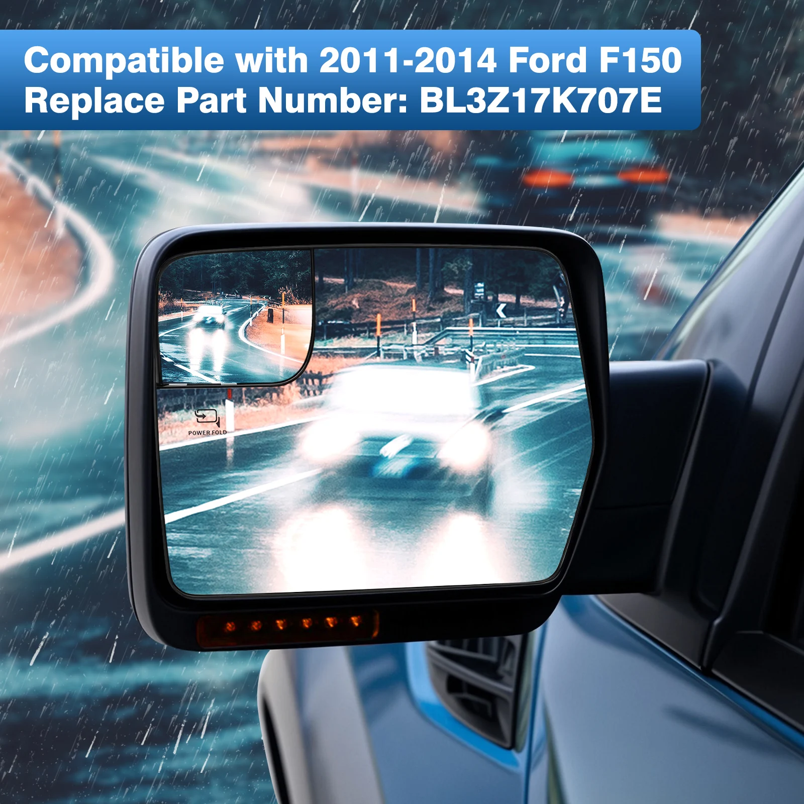Left/Right Heated Side Mirror Glass Rearview Mirror For FORD F150 F-150 2004 2005 2006 2007 2008 2009 2010 2011 2012 2013 2014