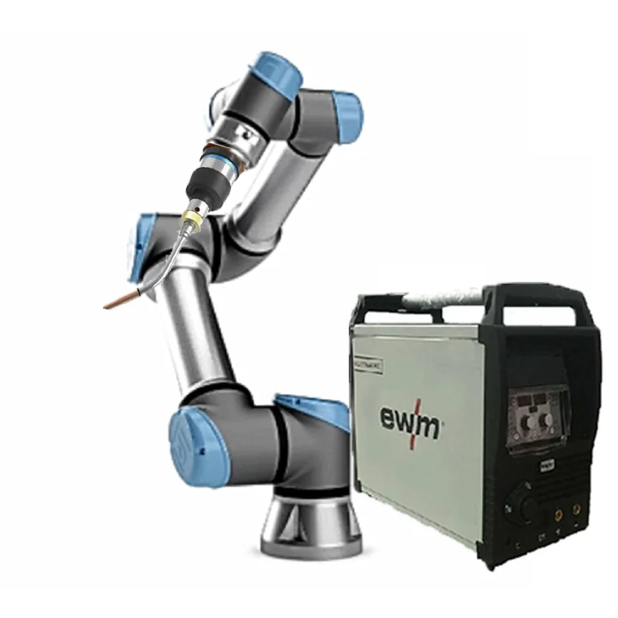 UR Universal Robots UR5 Cobot Robot With TBI Welding Torch And EWM Welder for Collaborative Robot Arm Cobot Welding