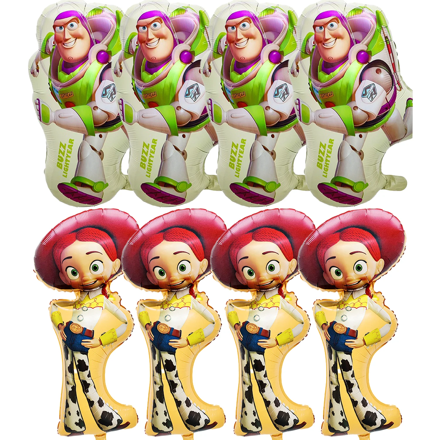 4pcs Disney Toy Story Balloons Buzz Woody Cartoon Balloon Set Kids Boys Girls Baby Shower Birthday Party Decorations Toy Gift