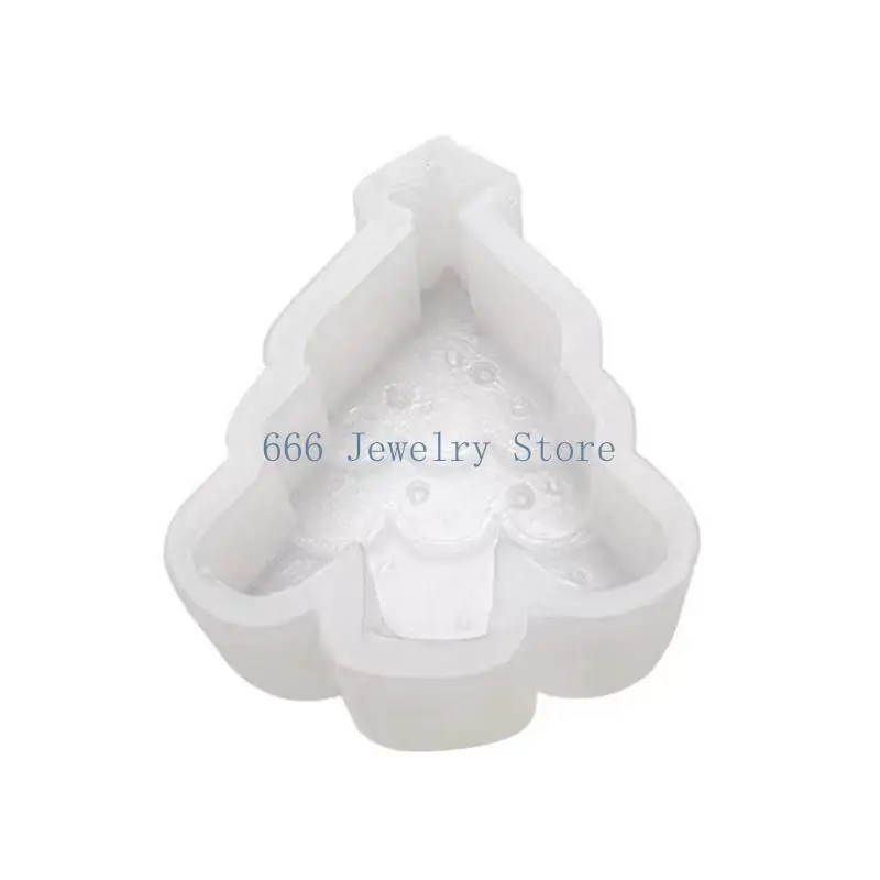 

F2TD DIY Soap Molds Christmas Themed Silicone Material Hand Making Tools for Candle