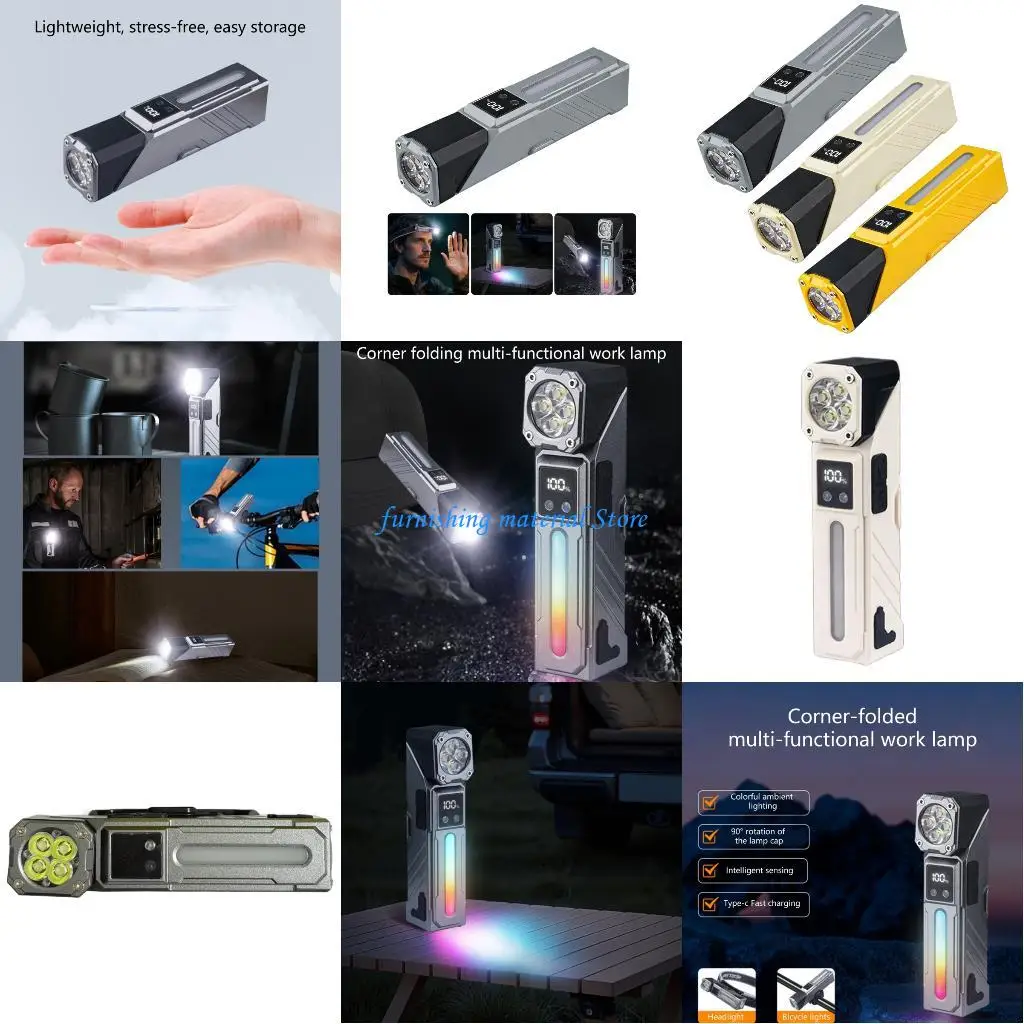 

Y5GD Portable Flashlight Head Pocket Lamp Waterproof Outdoor Emergency Light Small Torch Work Light Easy to Use