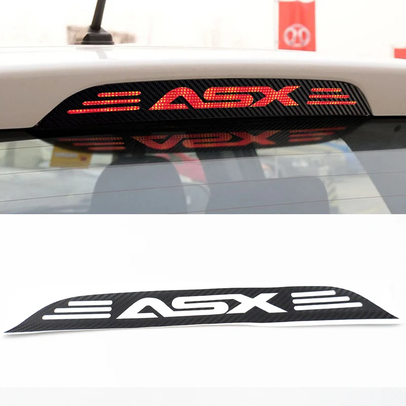 Hot Sale carbon fiber brake light decoration cover stickers case for MITSUBISHI asx 2011 2012 2013 2014 2015 car accessories