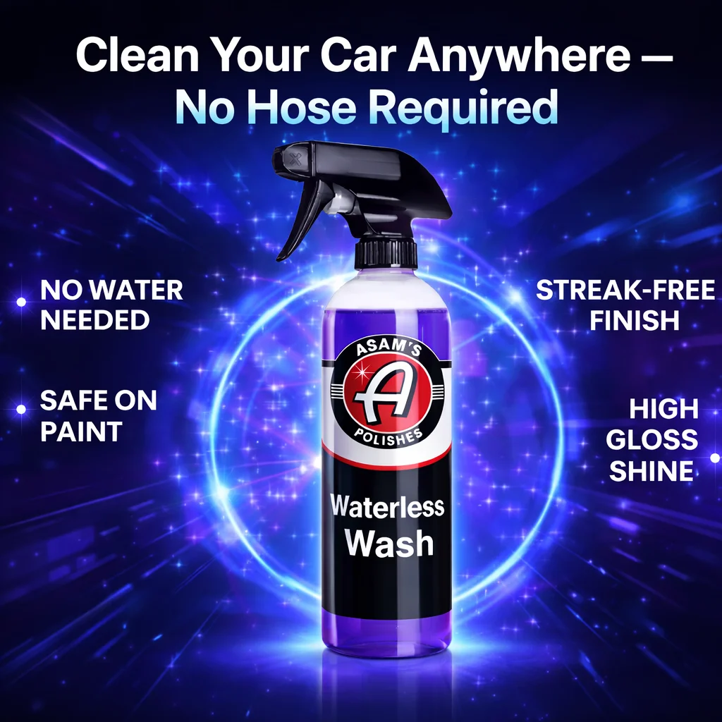 Waterless Car Wash Liquid 16 oz – Scratch-Free No Rinse Cleaner, High Gloss & Protection, Safe for All Surfaces