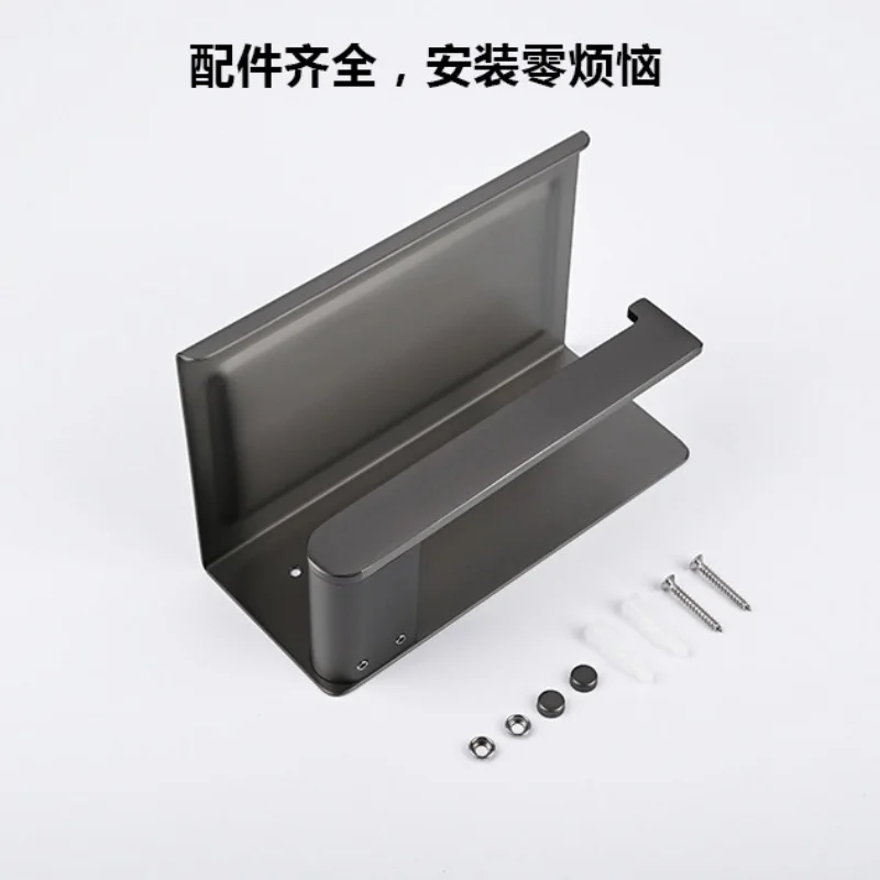 Wall Mounted Toilet Paper Holder Tissue Holder for Kitchen Stainless Steel Toilet Paper Roll Storage Hanger Bathroom Accessories