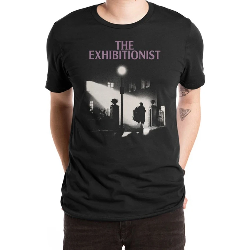 Movies Film Parody $10K The Exorcist Flasher Back In Stock Funny Horror The Exhibitionist T Shirt streetwear anime clothes