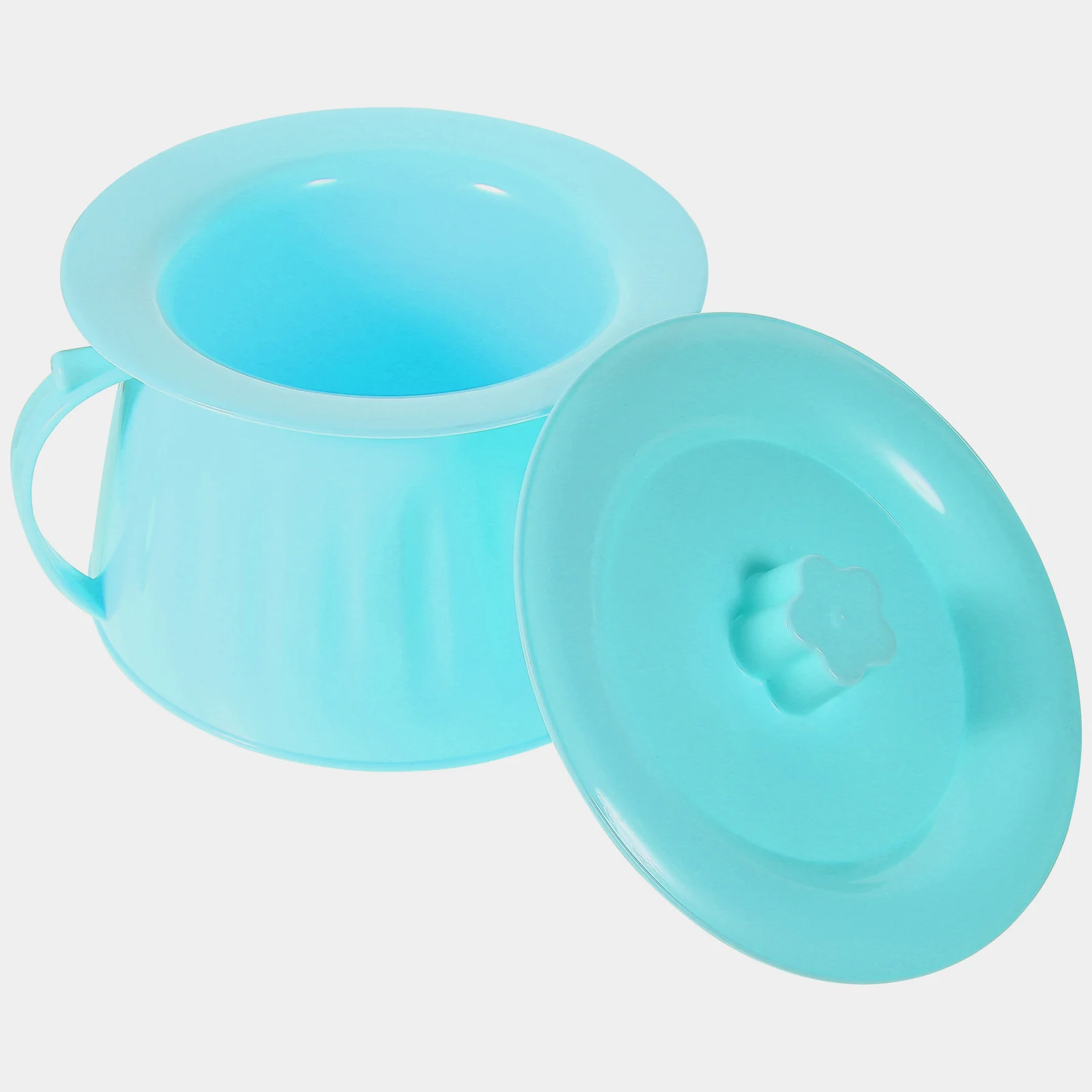 Pots de chambre à pipi avec couvercle, urinoir portable pour la bassin de lit en plastique Elmain, E27