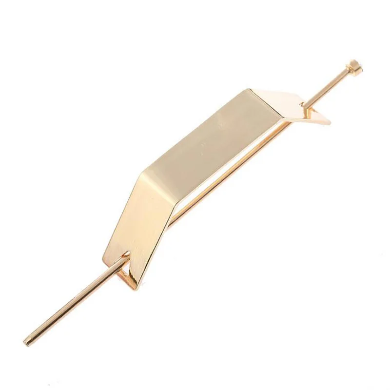 New Style Women Vintage Geometric Hair Sticks Gold Silver Plated Metal Hair Barrettes Shiny Hair Clips Simple Hair Accessories