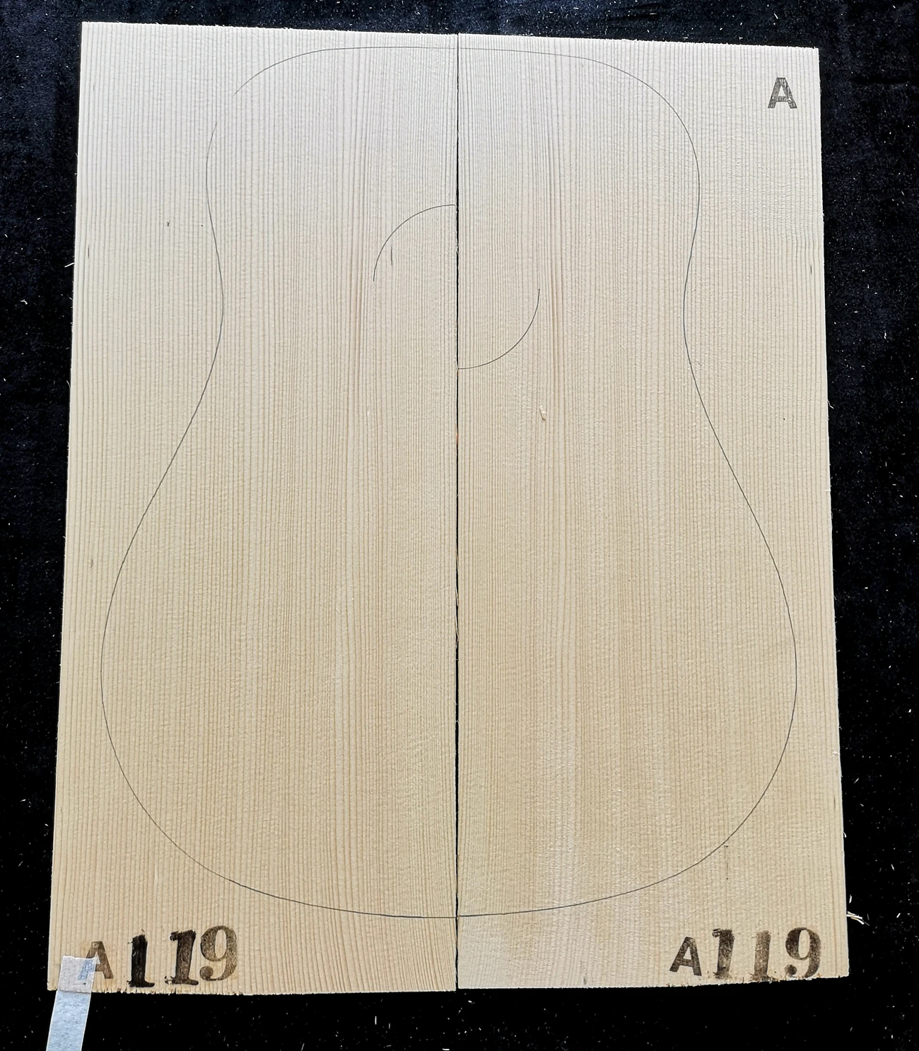 Class A full veneer guitar spruce panel Germany European Alps spruce Making guitar accessories materials