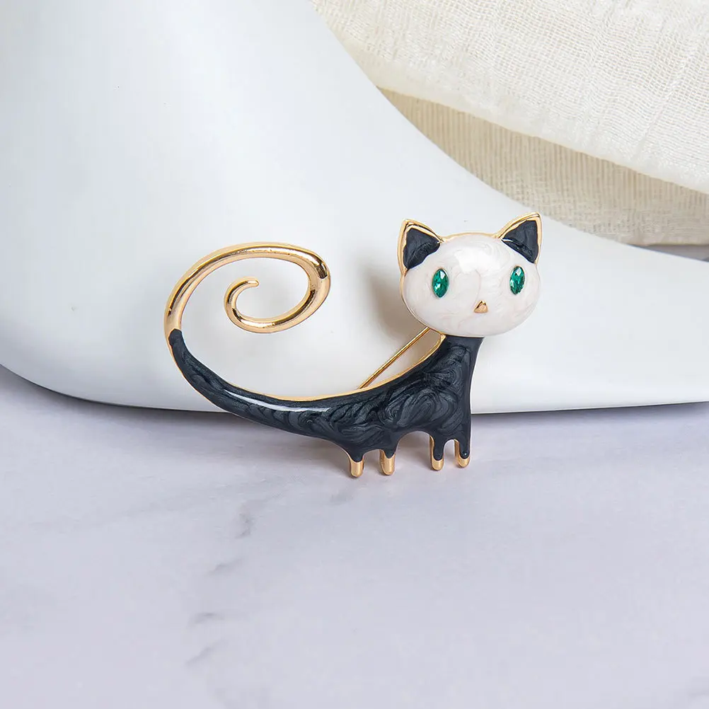 

Brooch Pin Breastpin Brooches Cat Shape Brooch Clothes Brooch Party Brooch