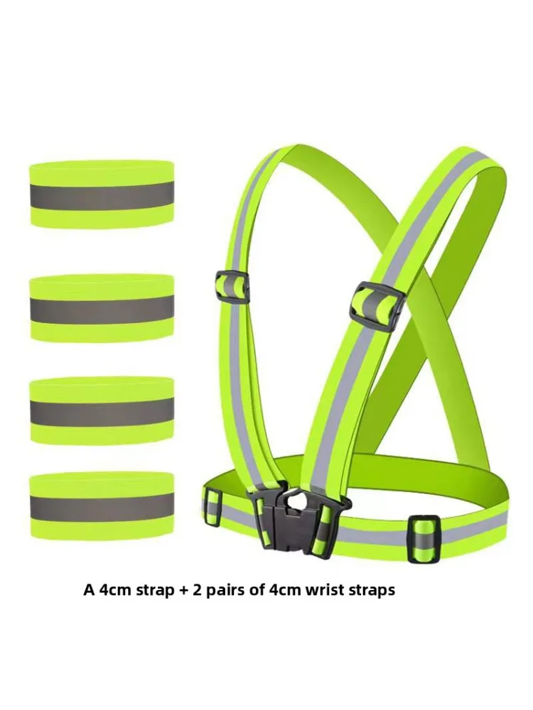 AliExpress QHSPE Labor protection harness, protective suit, safety vest, waistcoat, night running and cycling suit combination set
