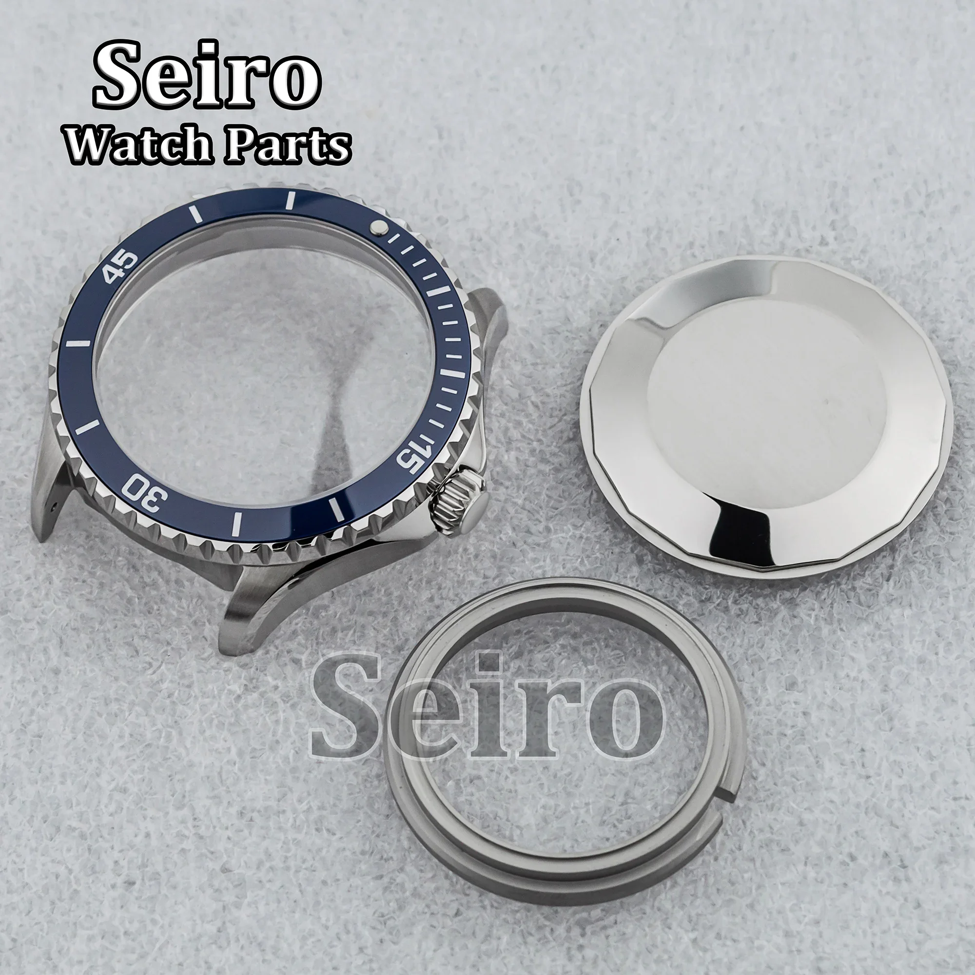 NH35 Case Dial Hands Stainless Steel for SUPEROCEAN 200m Waterproof Dive Watch Sapphire Glass for NH35 NH36 Movement Accessories