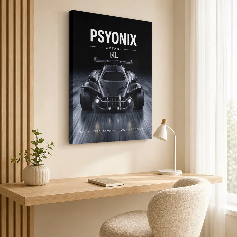 Sleek Race Rocket League Octane Car Canvas Painting Poster Customized Photo Modern Style Home Office Wall Paintings Decoration
