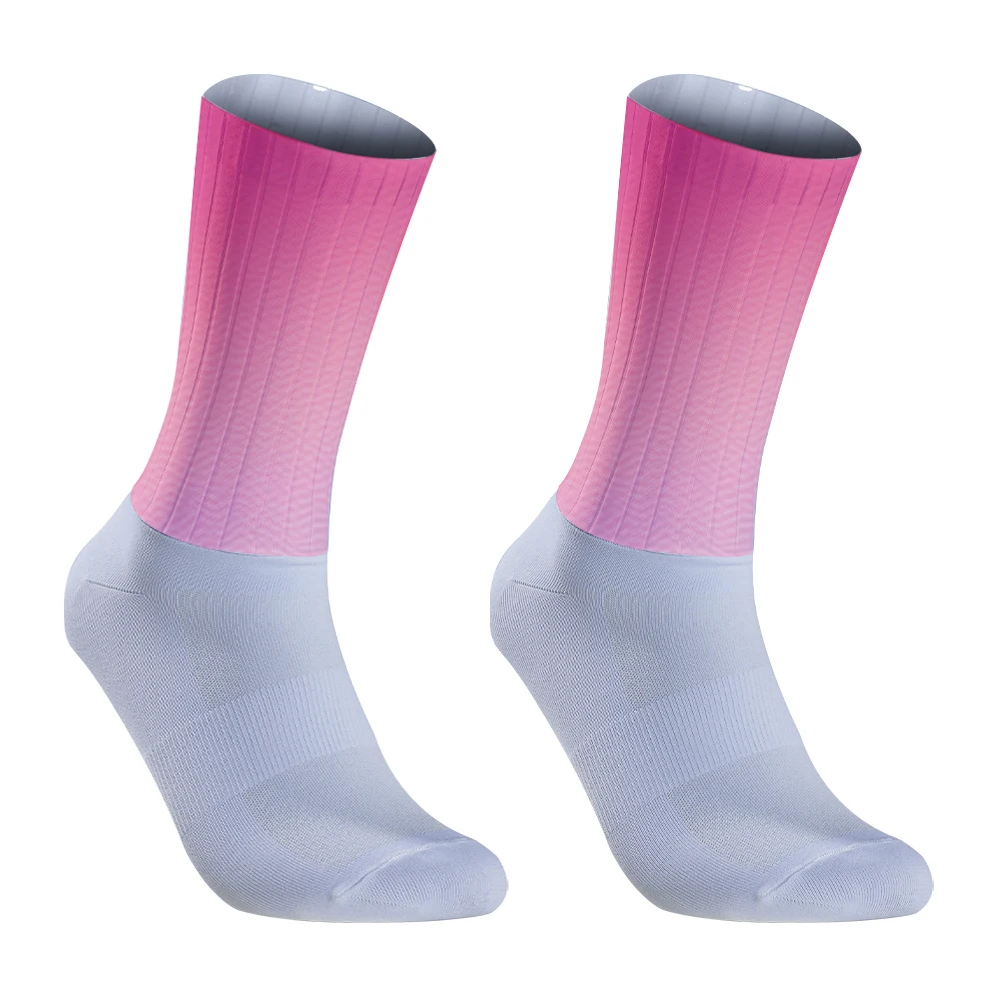 Summer 2024 New Pro Cycling Socks Cool Breathable Non-slip Silicone Sports Bike Running Socks