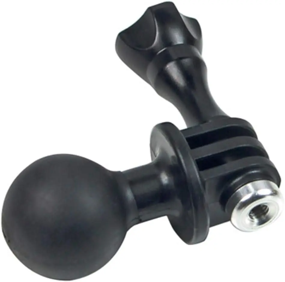 サムスクリュー付きボールヘッドマウントアダプター,GoPro Hero 7,6,5,4,3,3,黒,銀,白,dji osmo action,1 ", 2個