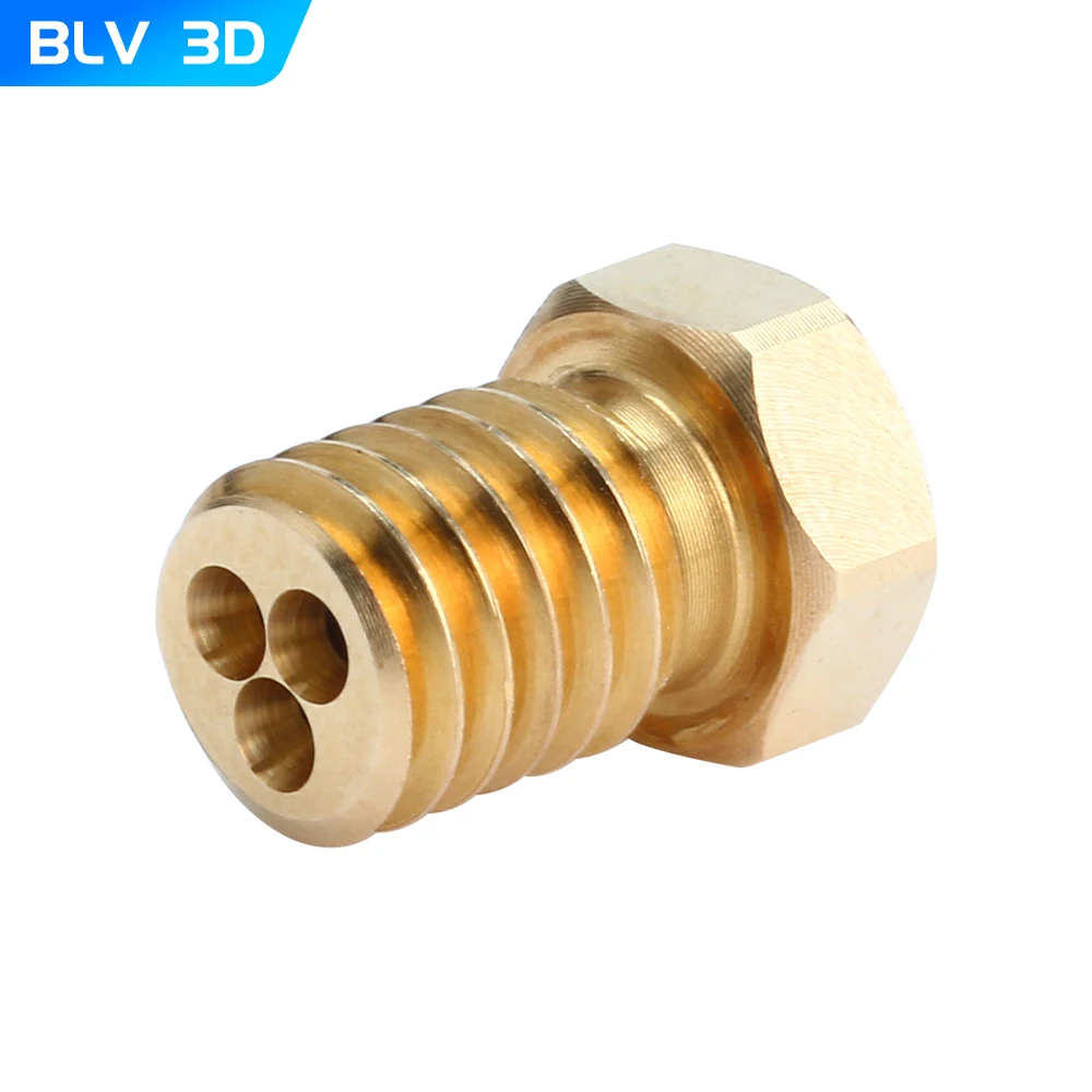 BLV T-V6 CHT Brass Nozzle Thread M6 For V6 HOTEND For V6 Heater Block High Flow Extruder DRAGON HOTNED RAPIDO TD6 MATRIX VORON