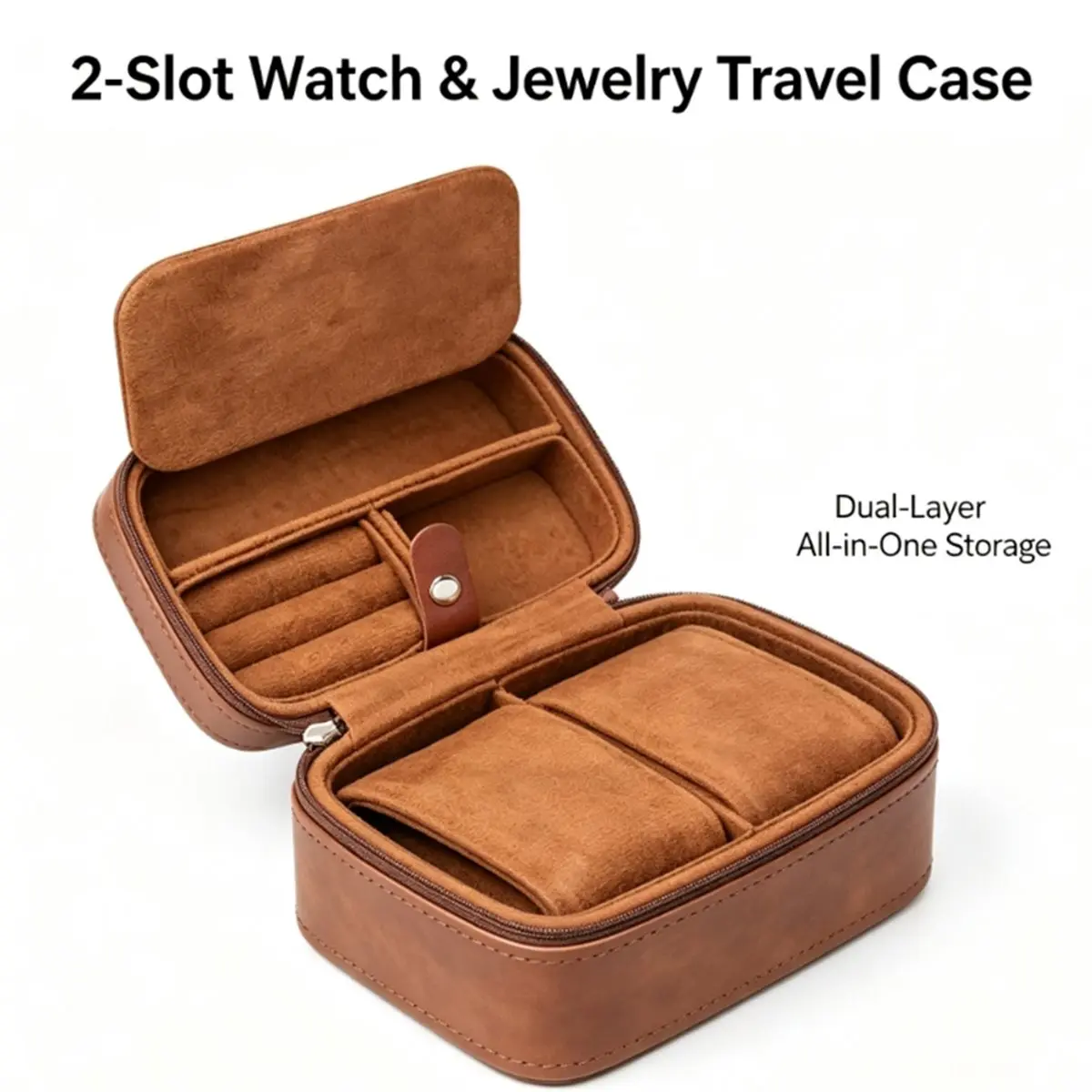 Portable Travel Watch Box, Multi-Slot Watch Storage Case, Mechanical Wristwatch Collection Organizer