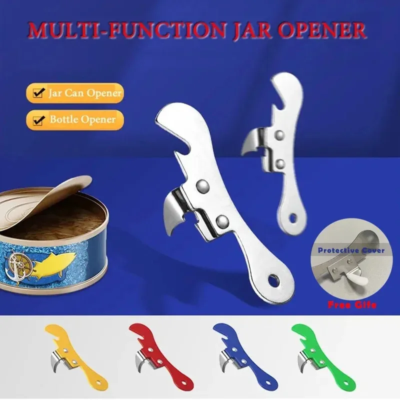 Portable Bottle Jar Opener 4 Colors Kitchen Gadget Portable Can Opener For Emergency Bottle Opener Party