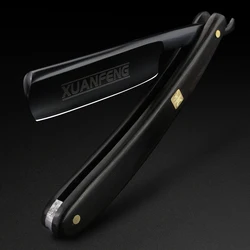 XUAN FENG  black Folding Razor Hardened Steel High Hardness Sharp Straight Razor Men's Razor