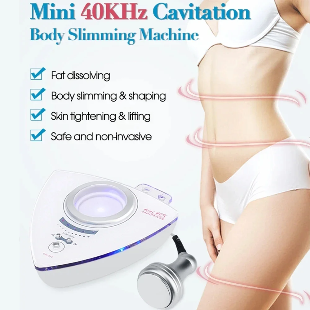 

40K Mini Cavitation Fat Blasting Slimming Anti Cellulite Weight Loss Skin Tightening Ultrasonic Machine Homeuse Beauty Device