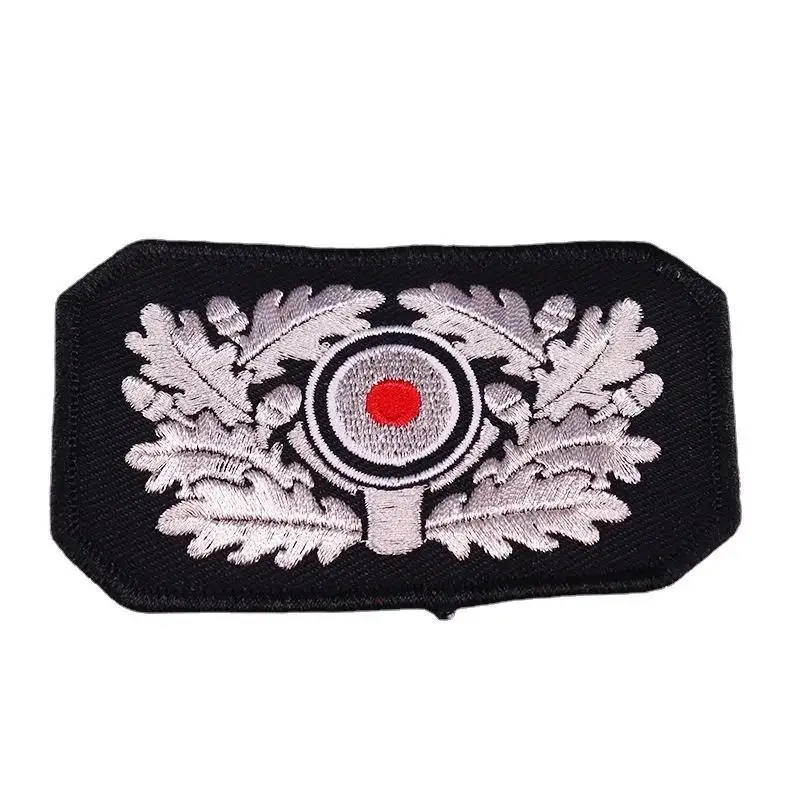 1 Stück Deutscher Edelweiß-Aufnäher, Militärisches Abzeichen zum Aufbügeln, Bestickte Applikation zum Aufnähen, DIY-Stoffaufkleber für Uniformen