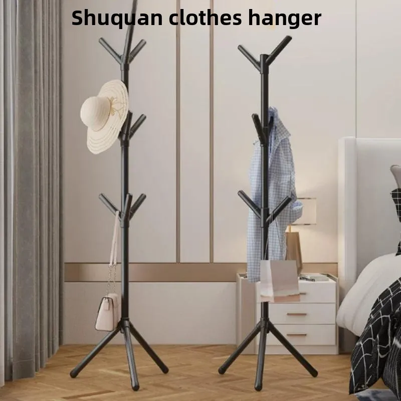Clothes Organizer Movable Freestanding Tree Coat Stand Multi Hooks  Garment Storage Rack For Entryway Hall Living Room Household