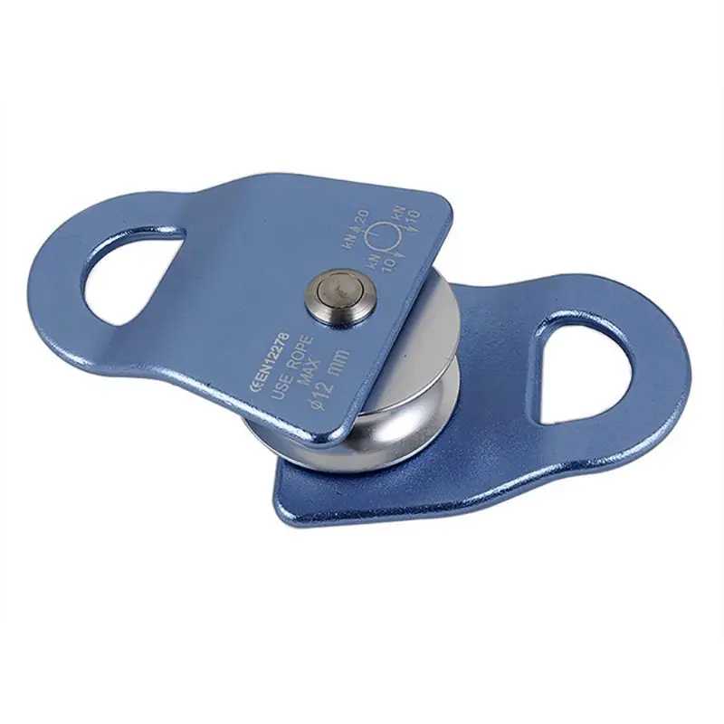 Y1UD Active Pulley Block Pulley for Rock Climbing Rope Ice Belt Lifting Sling