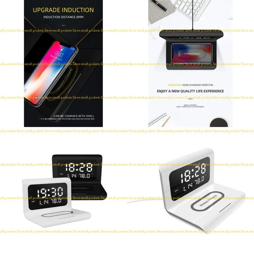 

R1WD Беспроводное зарядное устройство высокой мощности 10 Вт с функцией быстрой зарядки часов для мобильного телефона