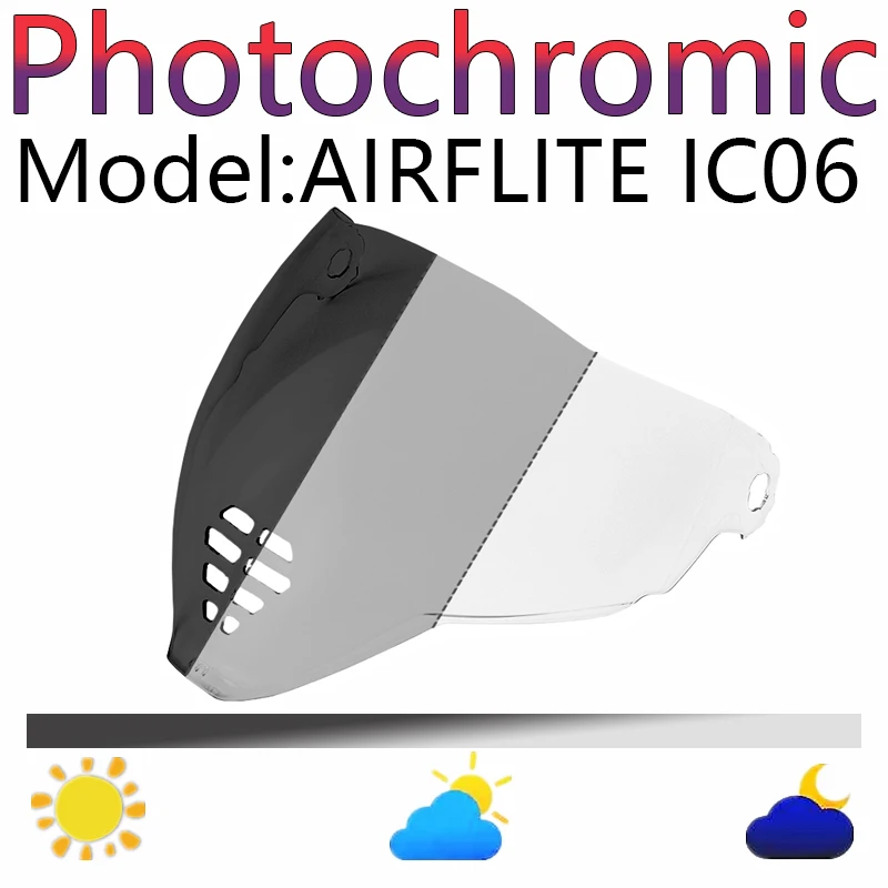 

Motorcycle Helmet Shield For ICON AIRFLITE IC06 Airflite Helmet Visor Anti-UV Dustproof Wind Shield Lens Helmet Accessorie