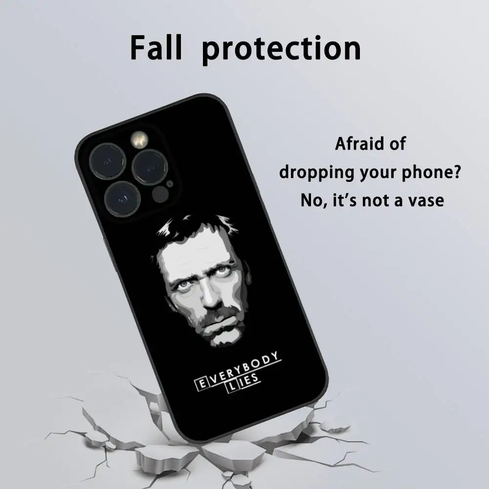 Dr H-House Phone Case For iPhone 16 15 14 13 Pro Max Plus Mini Frosted Soft Shell Funda Shockproof Cases