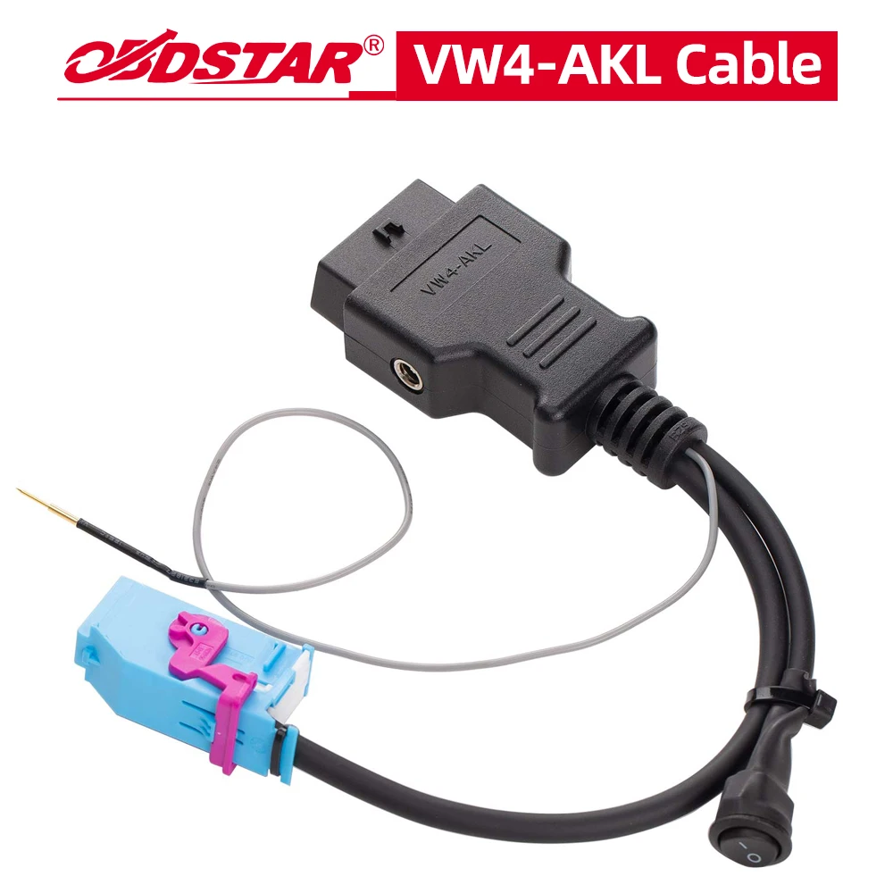 

OBDSTAR для VW4-AKL Кабельная поддержка для VW IMMO IV NEC24C64 и NEC24C32 AKL Чтение данных IMMO по BENCH Работа с X300 Classic G3