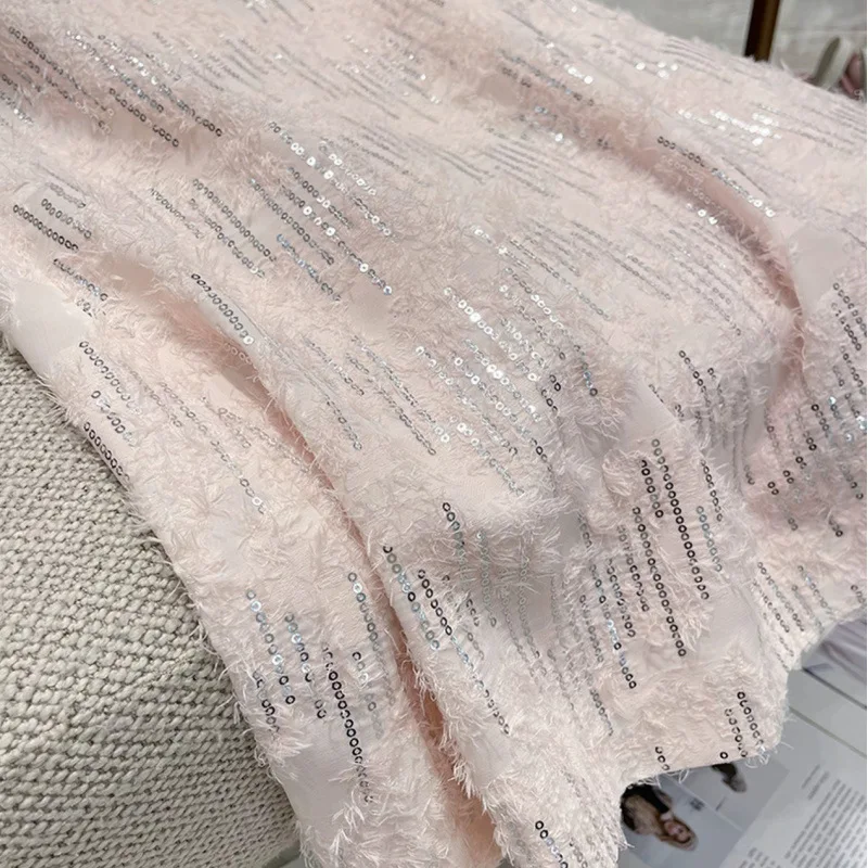  Glitter ort Pink Skirt Ele Babydoll Collar Straight Leg Spring New Arrival Women's Premium Faion Dr