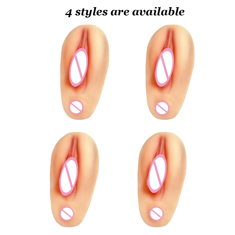 Tgirl Fake Vagina Pad Cosplay Silicone Fake Vagina Pad Four Styles for Transgender Drag Queen Crossdresser