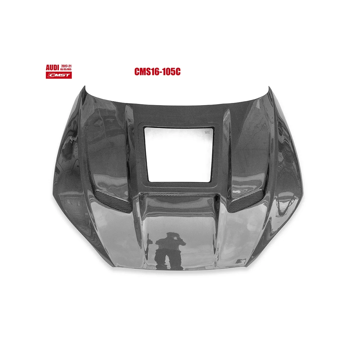 

For A5 S5 RS5 2017+ Carbon fiber hood body kit CMST Style with glass