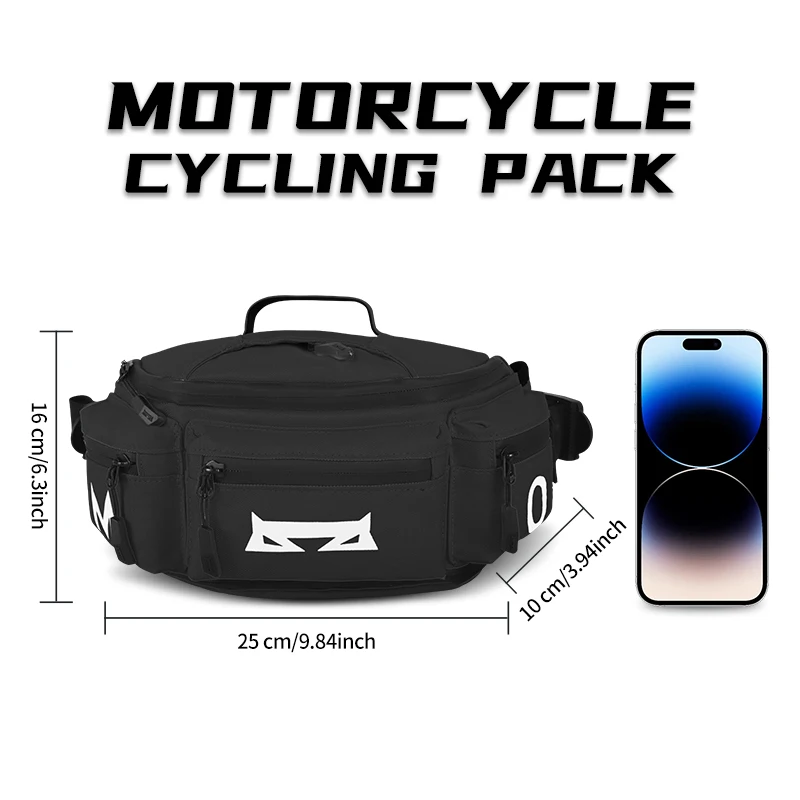 

Motorcycle Waist Bag Motorcycle Long-distance Commuting Leisure Waterproof Storage Knight Crossbody Bag Riding Equipment