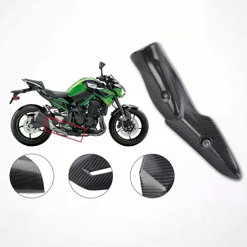 For Kawasaki Z900 Z 900 2017 18 -2023 2024 Motorcycle Exhaust Muffler Shield Guard Protection over ScaldingBoard Fairing Slip On