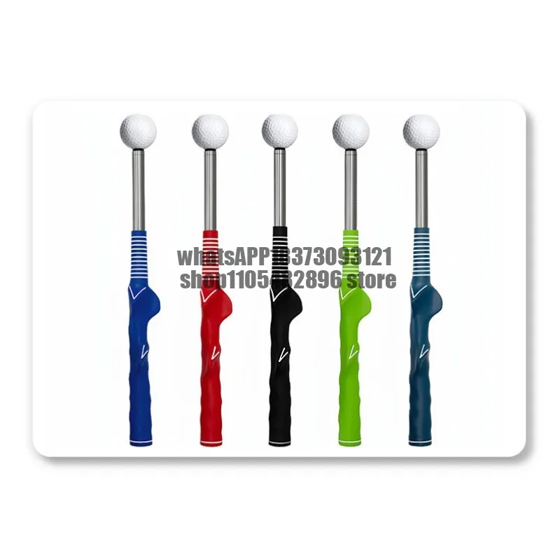 Golf swing practitioner Retractable portable swing training auxiliary equipment