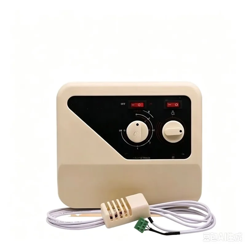 Sauna Furnace External Controller 3-15KW Dry Steamer Controller, Switch Panel With Temperature Control Probe Cable