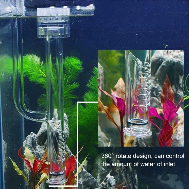 Glass Pipe Set Transparent Skimmer Inflow and Outflow Pipe Accessories high quality