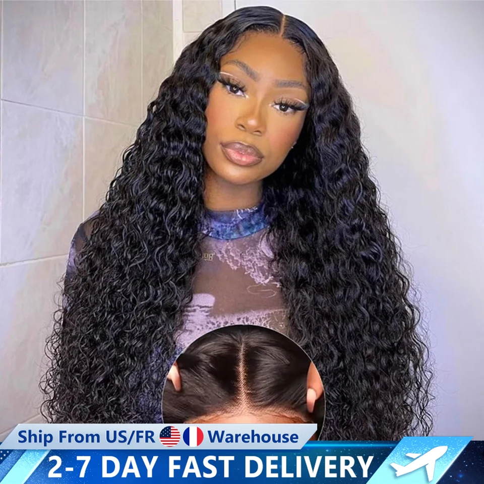 Deep Wave 13x6 Lace Frontal Wig 30 32 Inch Transparent 13x4 Water Wave Lace Frontal Human Hair Wigs For Women