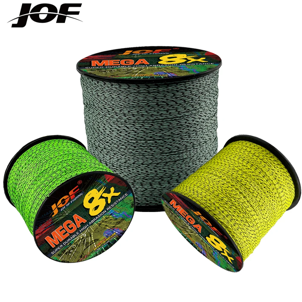 

JOF 300/500m Top Fishing Line PE Braided Spotted Invisible Fishing Wire 8Strand Test 18-78lb Saltwater Freshwater Fishing Tackle