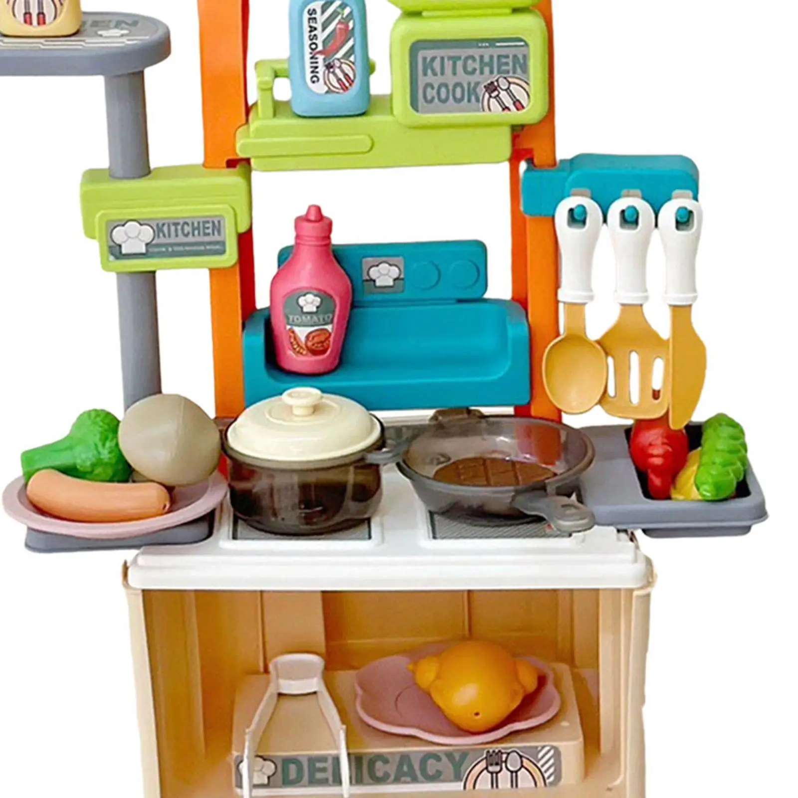 Kinder Speelset Doen Alsof Keuken Kind Food Cart Speelgoed Set, Boodschappenwagentje