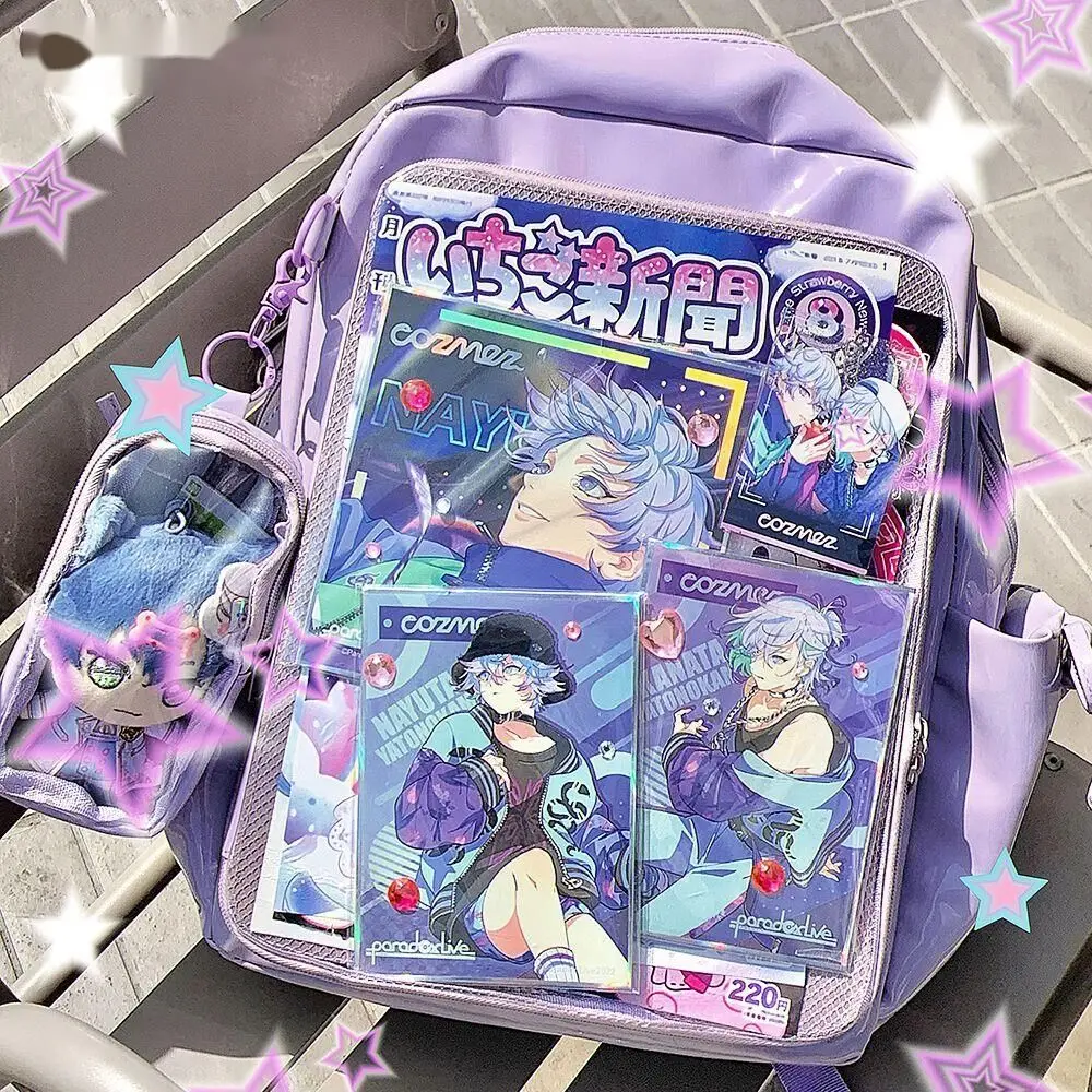 Ita Bag Cute Female Clear Backpack Ita Shoulder Bag For Teenage Girl Women Jelly Itabag Bagpack Transparent Backpacks