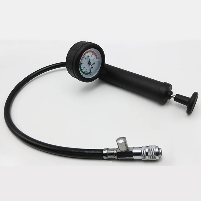 Detector de fugas de tanque de agua, Dial a prueba de golpes, medidor de presión de coche, probador de sistema de refrigeración, bomba de presión de radiador