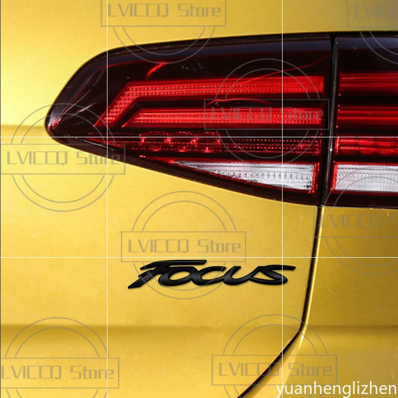 For Focus New Car Emblem 3D Metal Hybrid ST Line MK2 MK3 MK4 Logo Body Decals Sticker Rear Tail Trunk Boot Labeling Styling