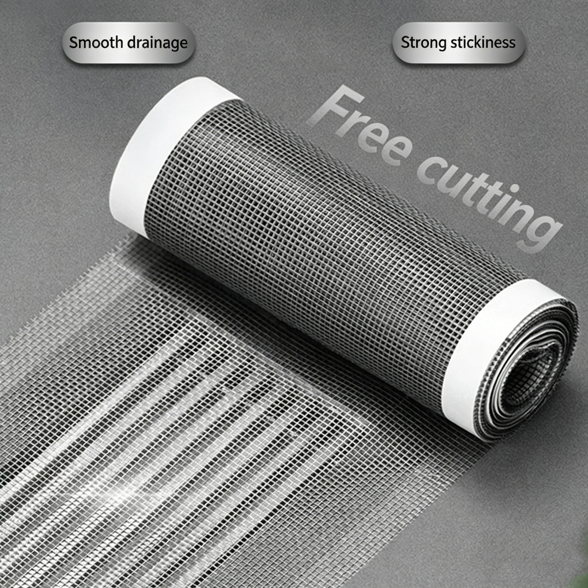 

7/10/12cm*10m Disposable Cuttable Bathroom Kitchen Floor Drain Sticker Shower Sewer Mesh Filter Hair Catcher Kitchen Sink Sewer