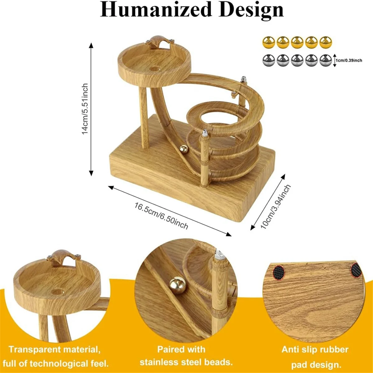 Máquina de ejercicio Wannian, juguete de mesa con bola rodante sin parar para todos, herramienta de física científica, dispositivo de circulación BN03R