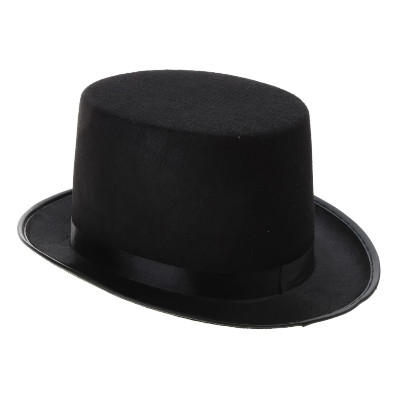 634C Steampunk Top Hat Halloween Top Hat Gay Top Hat Black Hat Steampunk Men Hat Costume Accessory Carnival Nightclub