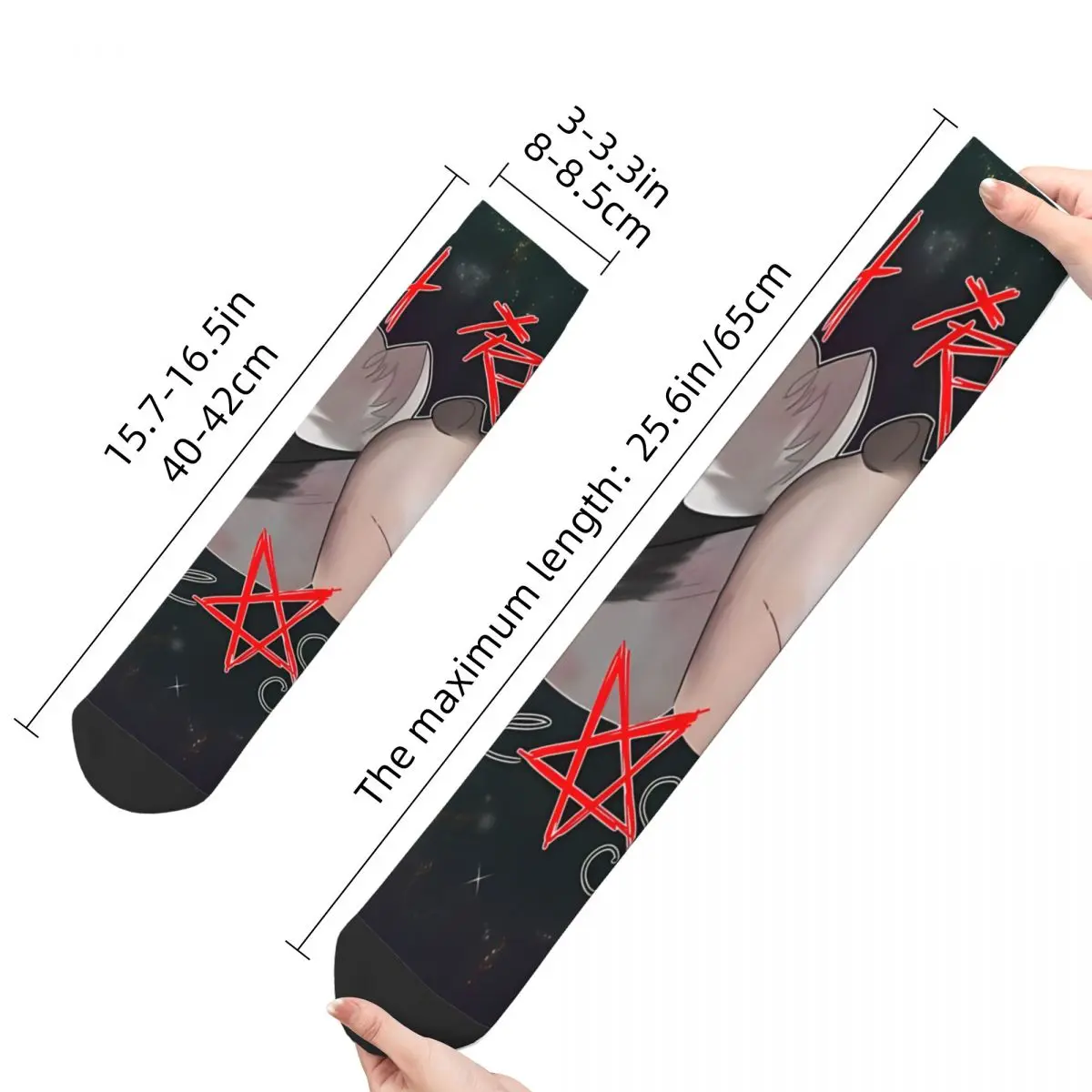 Funny Men's Socks Eat Trash Vintage Raccoon Hip Hop Casual Crew Sock Gift Pattern Printed