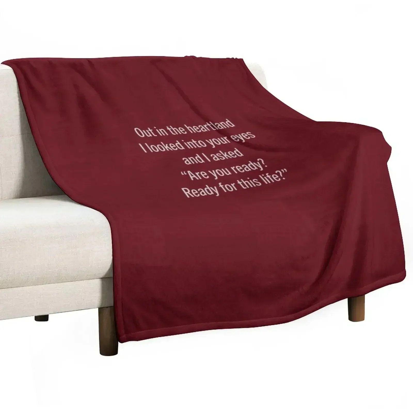 PPP Lyrics - Beach House Depression Cherry Throw Blanket Cute Flannels Blankets