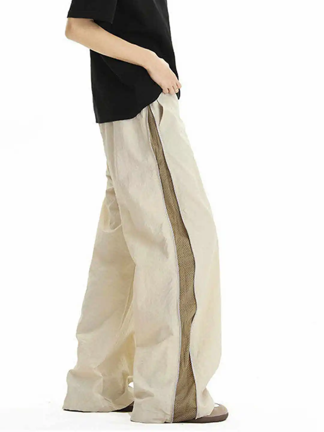 Mulheres verde y2k baggy pára-quedas calças harajuku retalhos calças de carga japonês 2000s estilo 90s vintage calças oversize roupas